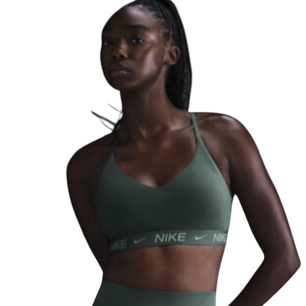 Nike Indy Light Support Padded Adjustable Sports Women's Large Vintage Green NWT